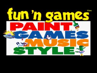 Fun 'n Games title screen for Super Nintendo